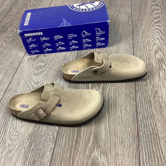 Birkenstock Woman's Clogs Boston Clog Tabacco Brown 39 US 8.5 9 Shoes - Picture 5 of 10